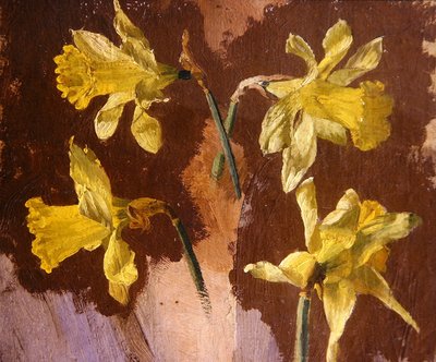 Studie van narcissen, ca. 1830 door English School