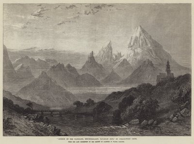 Zonsopgang op de Watzmann, Berchtesgaden, Beierse Alpen door English School