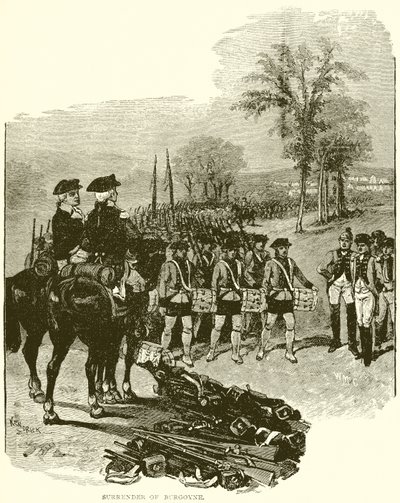 Overgave van Burgoyne door English School