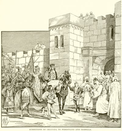 Overgave van Granada aan Ferdinand en Isabella door English School