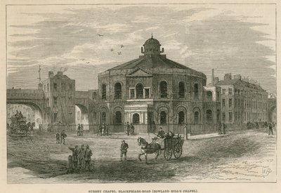 Surrey Chapel, Blackfriars Road, Southwark (Rowland Hills Chapel) door English School
