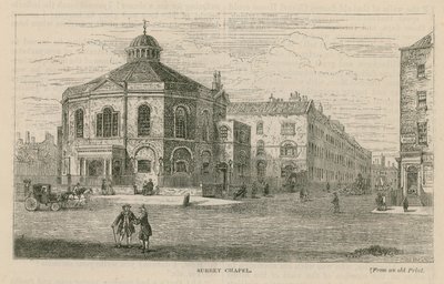 Surrey Chapel, Blackfriars Road, Southwark (Rowland Hills Chapel) door English School