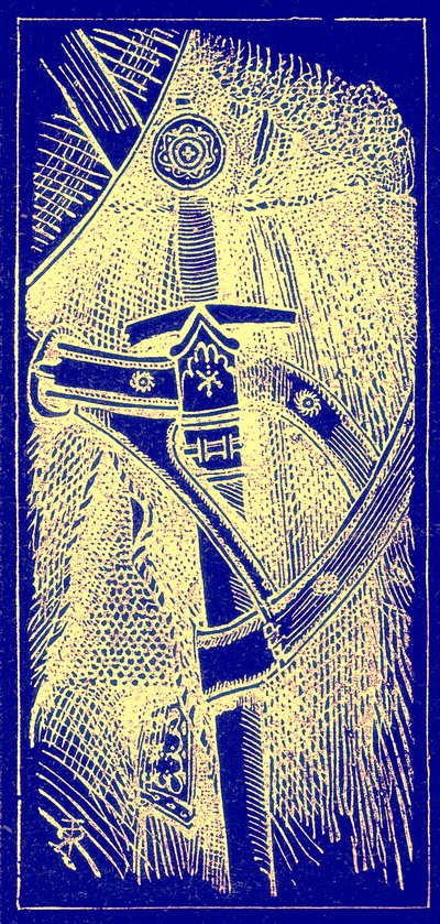 Zwaard, illustratie uit The Illustrated History of the World, gepubliceerd ca. 1880 door English School