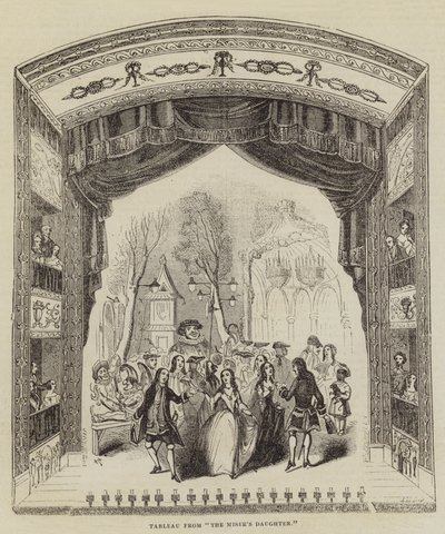 Tableau uit "De dochter van de vrek" door English School