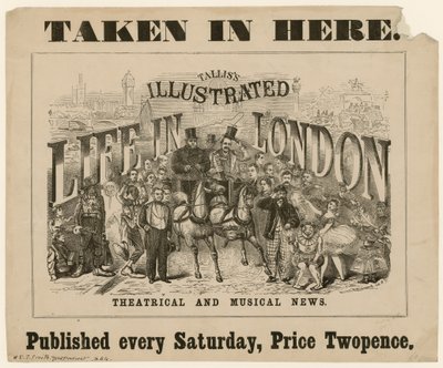 Talliss Geïllustreerd Leven in Londen door English School
