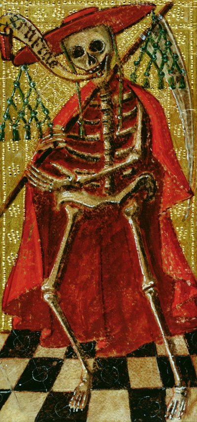 Tarotkaart die de Dood voorstelt door English School