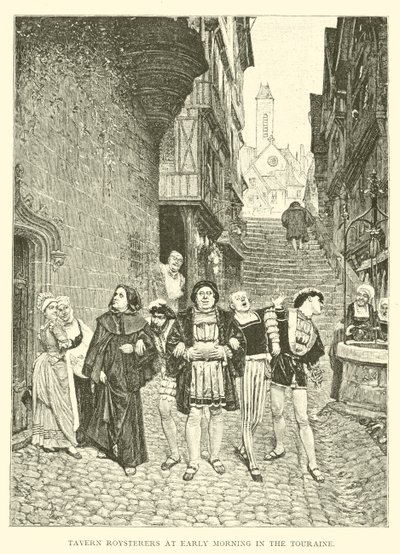 Herberg Roysterers in de Vroege Ochtend in de Touraine door English School