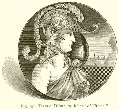 Tazza van Diruta, met hoofd van Rome door English School