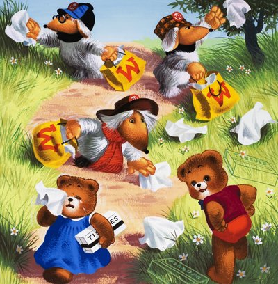 Teddybeer (met verborgen objecten) door English School