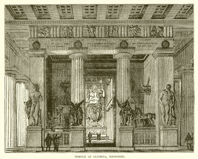 Tempel in Olympia, gerestaureerd door English School
