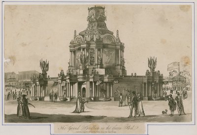 Tempel van Concord opgericht voor de Vrede van 1814 door English School