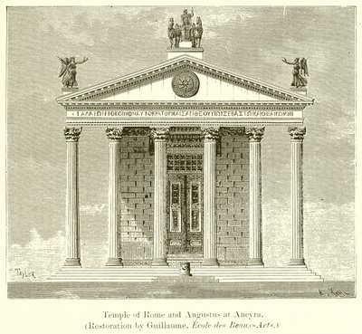 Tempel van Rome en Augustus in Ancyra door English School