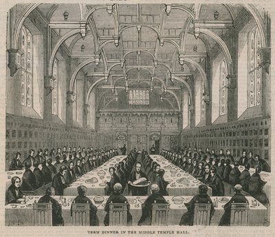 Termijndiner in de Middle Temple Hall door English School