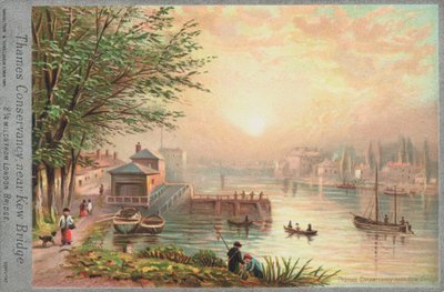 Thames Conservancy bij Kew Bridge door English School