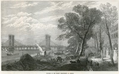 Thames Embankment bij Chelsea door English School