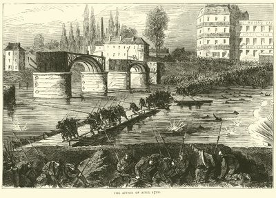 Het incident van 17 april, april 1871 door English School
