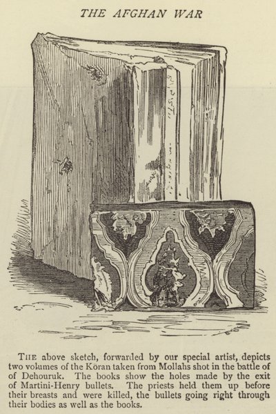 De Afghaanse Oorlog (gravure) door English School