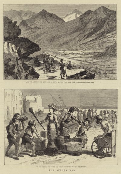 De Afghaanse Oorlog (gravure) door English School