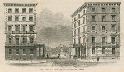 De Albert Gate, Hyde Park, Knightsbridge door English School