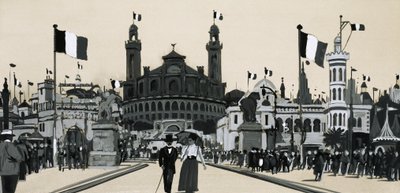 De Algerijnse afdeling van de Internationale Tentoonstelling in Parijs in 1900 door English School