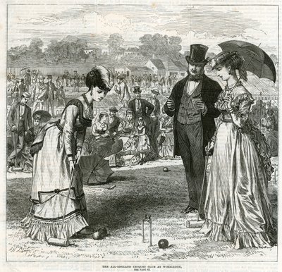 De All-England Croquet Club in Wimbledon door English School