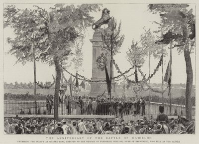 De Verjaardag van de Slag bij Waterloo door English School