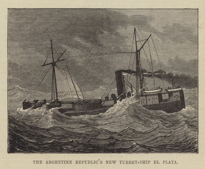 Het nieuwe torpedoschip el Plata van de Argentijnse Republiek door English School