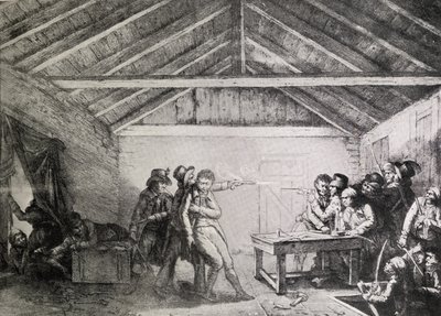 De arrestatie van de Cato Street-samenzweerders op 23 februari 1820 door English School