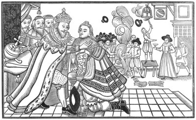 De aankomst van Zijne Majesteit Karel (1600-49) Prins van Wales aan het Spaanse hof, 1623 door English School