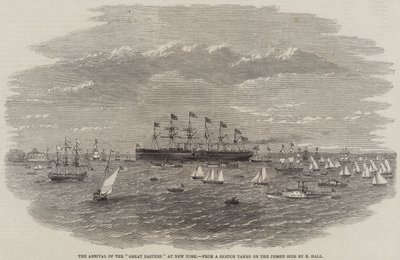 De Aankomst van de "Great Eastern" in New York door English School