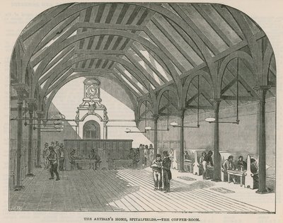 Het Ambachtsliedenhuis, Spitalfields - De Koffiekamer door English School