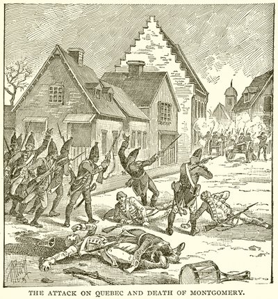 De aanval op Quebec en de dood van Montgomery door English School