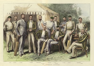 De Australische cricketspelers door English School