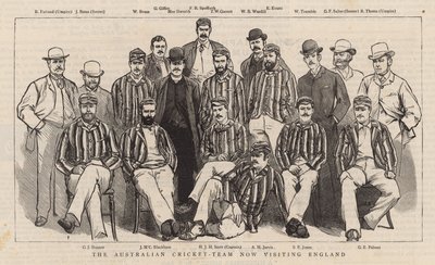 Het Australische cricketteam dat nu Engeland bezoekt door English School
