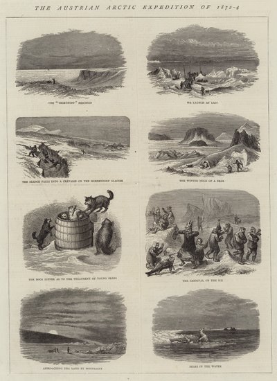 De Oostenrijkse Arctische expeditie van 1872-4 door English School
