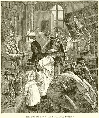 De Bagageruimte op een Treinstation door English School
