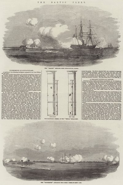De Baltische Vloot (gravure) door English School