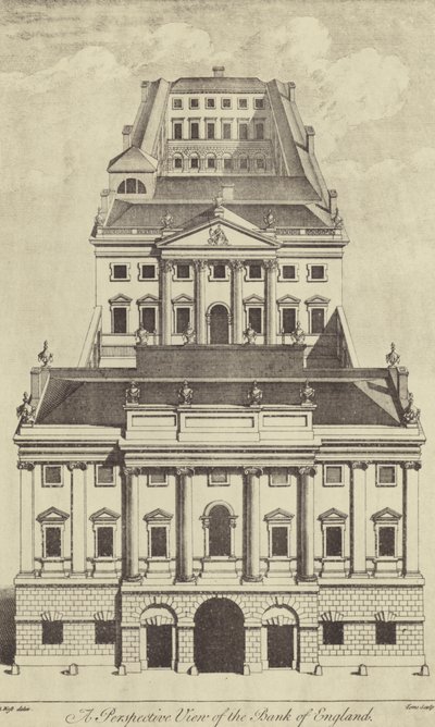 De Bank of England, 1739 door English School