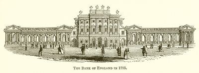 De Bank of England in 1785 door English School
