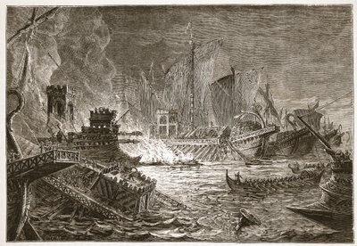 De Slag bij Actium door English School