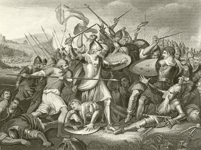 De Slag bij Agincourt door English School