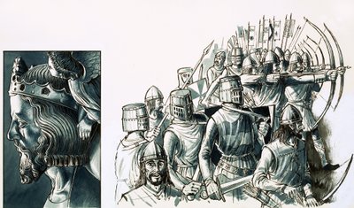 De slag bij Bannockburn door English School