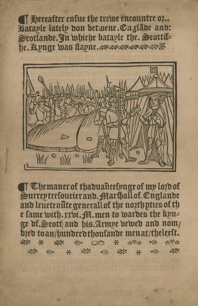 De Slag bij Flodden door English School