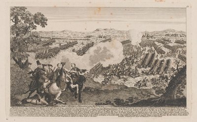 De Slag bij Minden of Thornhausen in Westfalen op 1 augustus 1759 door English School