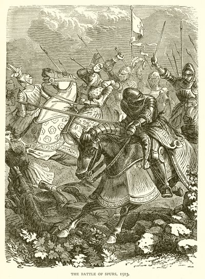 De Slag bij Spurs, 1513 door English School