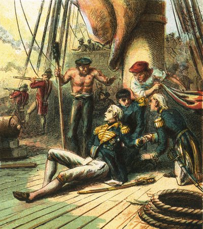 De Slag bij Trafalgar door English School