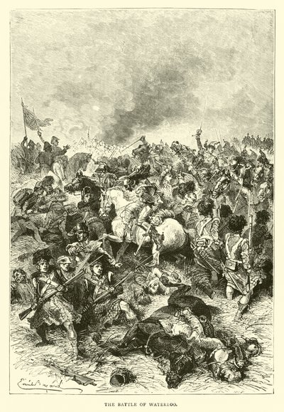De Slag bij Waterloo door English School