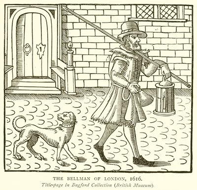 De nachtwaker van Londen, 1616 door English School