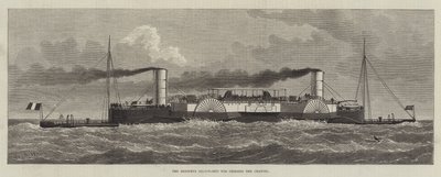 De Bessemer Saloon-Ship voor het oversteken van het Kanaal (gravure) door English School