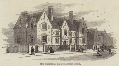 De Birmingham Free Industrial School (gravure) door English School